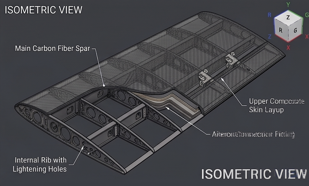 Composite Wing Design Using Ply Drop-Off